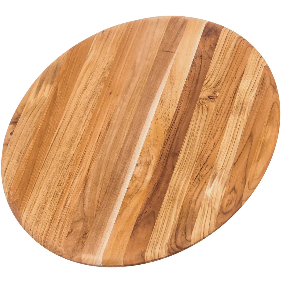 Teakhaus by Proteak 22 inch Round Atlas Serving Board with Handle